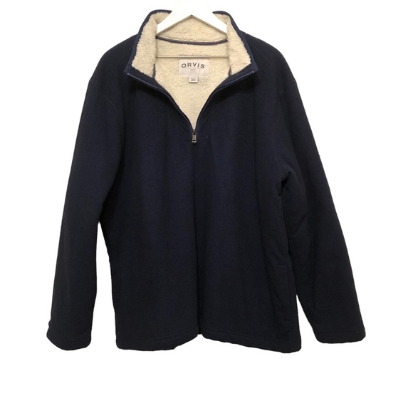 Orvis Fleece Lined 1/4 Zip Pullover - Picture 1 of 8